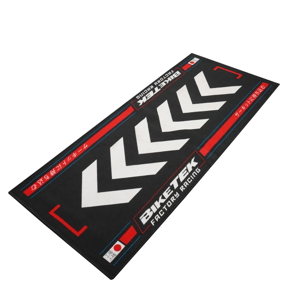 Biketek 'Series 7' Garage Mat -Red Rising Sun ' 190X80cm 1
