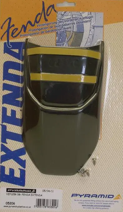 Yamaha Yzf125r 2008-2014 Mudguard Extender Fender By Pyramid Plastics 1