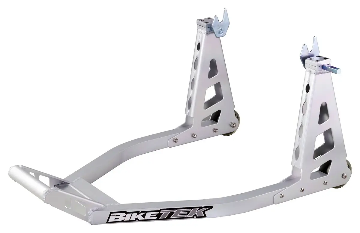 Biketek  Aluminium Box Section Rear Track Paddock Stand - Silver 1