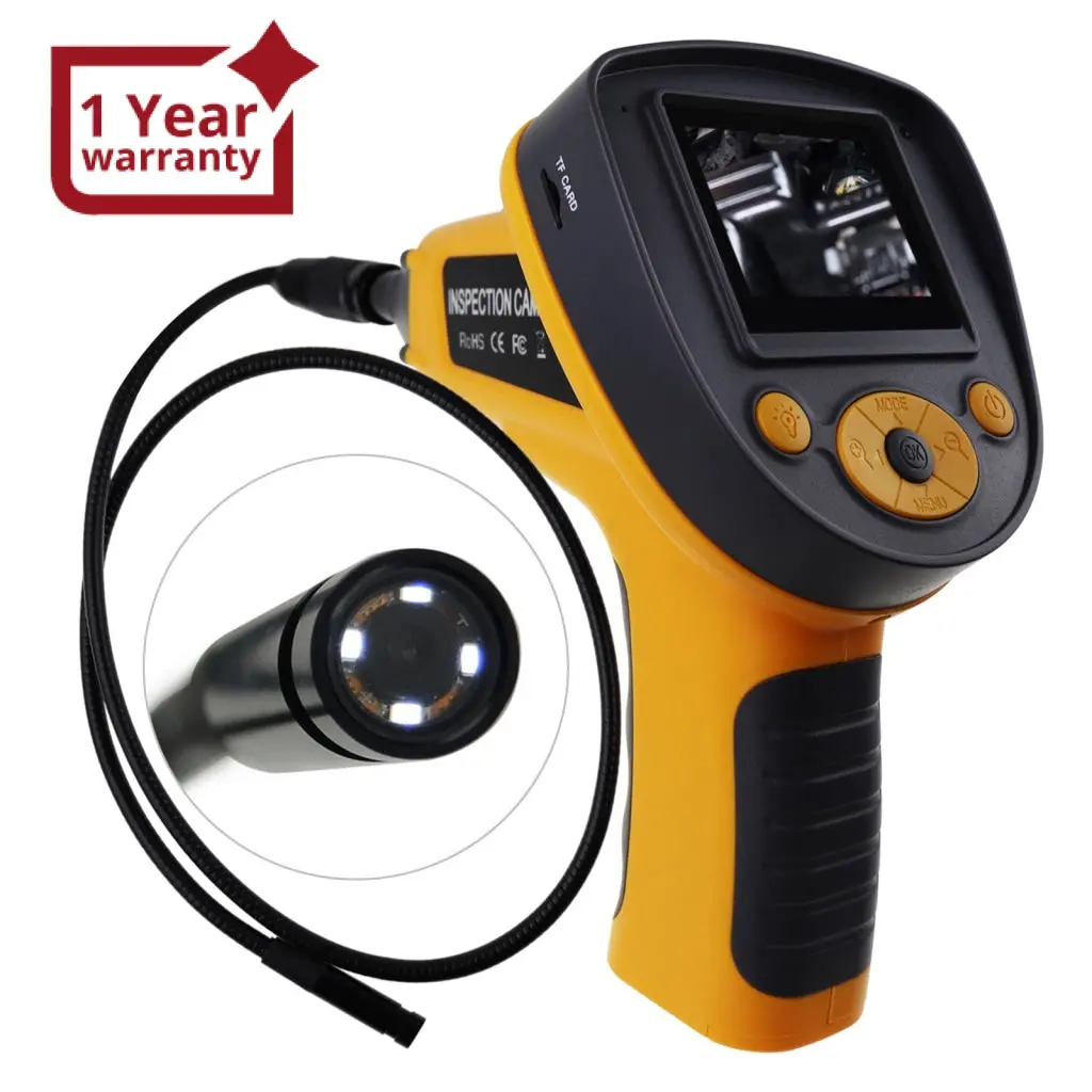 C0599g_2M Industrial 2.4"Recordable Video Photo Endoscope Borescope Inspection Camera + 2M 1