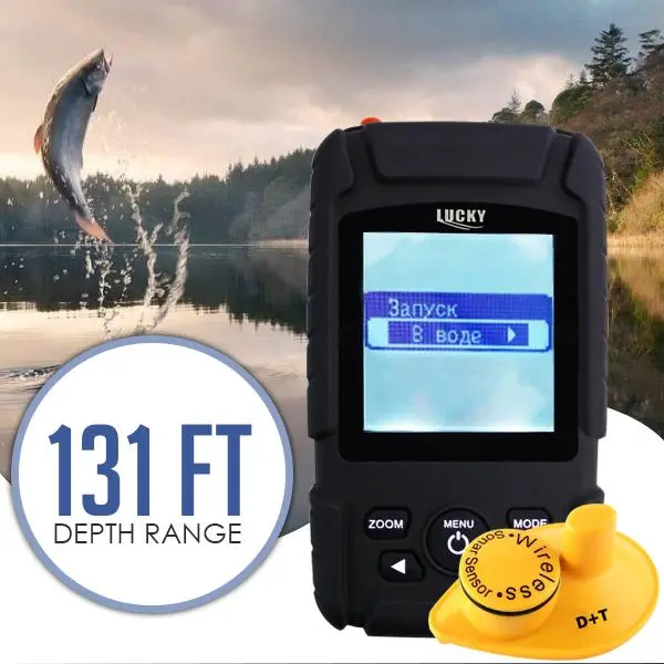 Ff-718Liw_Ru Rechargeable Wireless Fish Finder 40M Depth&180M Wireless Operational Range Russian Ver 1