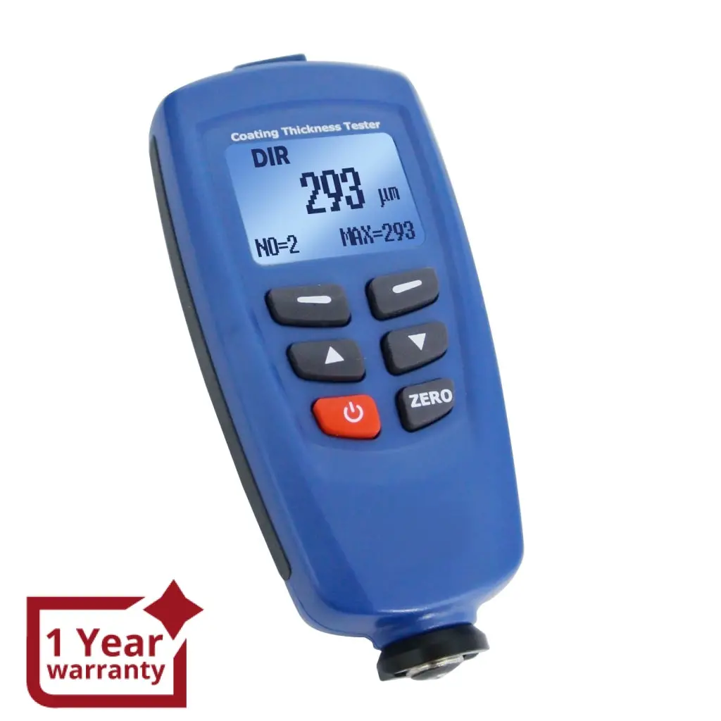 Dt-156 Digital Cem Paint Coating Thickness Meter Gauge 1250Um (49.2Mils) With Usb & Cd Software, F/ Nf Probe Sensor, 400 Memory 1