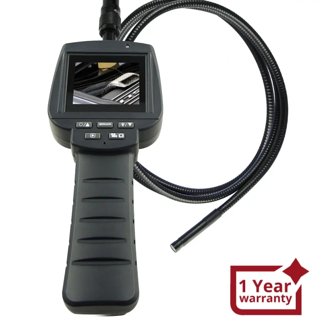 Vid-71R_9_3M Recordable Video Inspection Industrial Borescope 4 Led Pipe Car 9Mm Camera Scopes 1