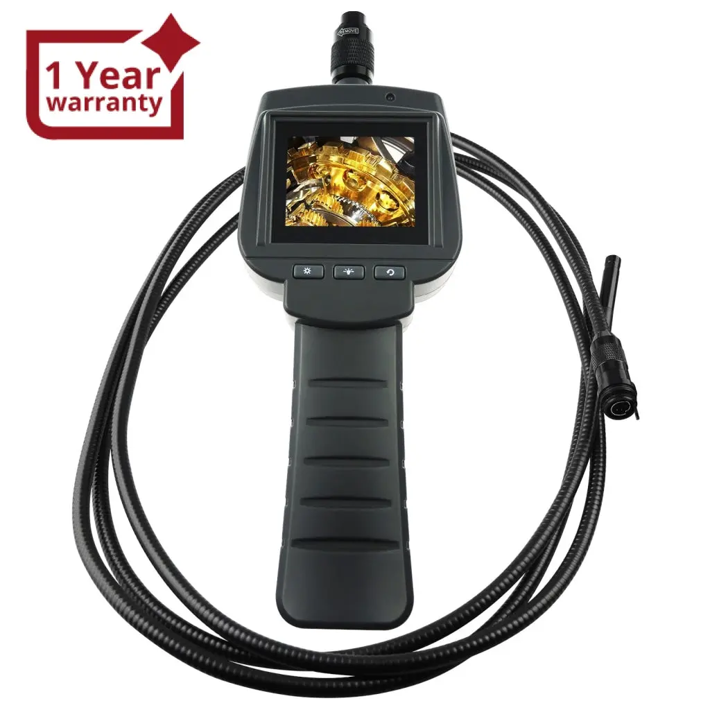 Vid-71_9_3M Industrial Inspection Camera 9Mm 3M Cable Borescope With 4 Led, 2.4" Hd Lcd, Endoscope Snake Scope Ip67 1