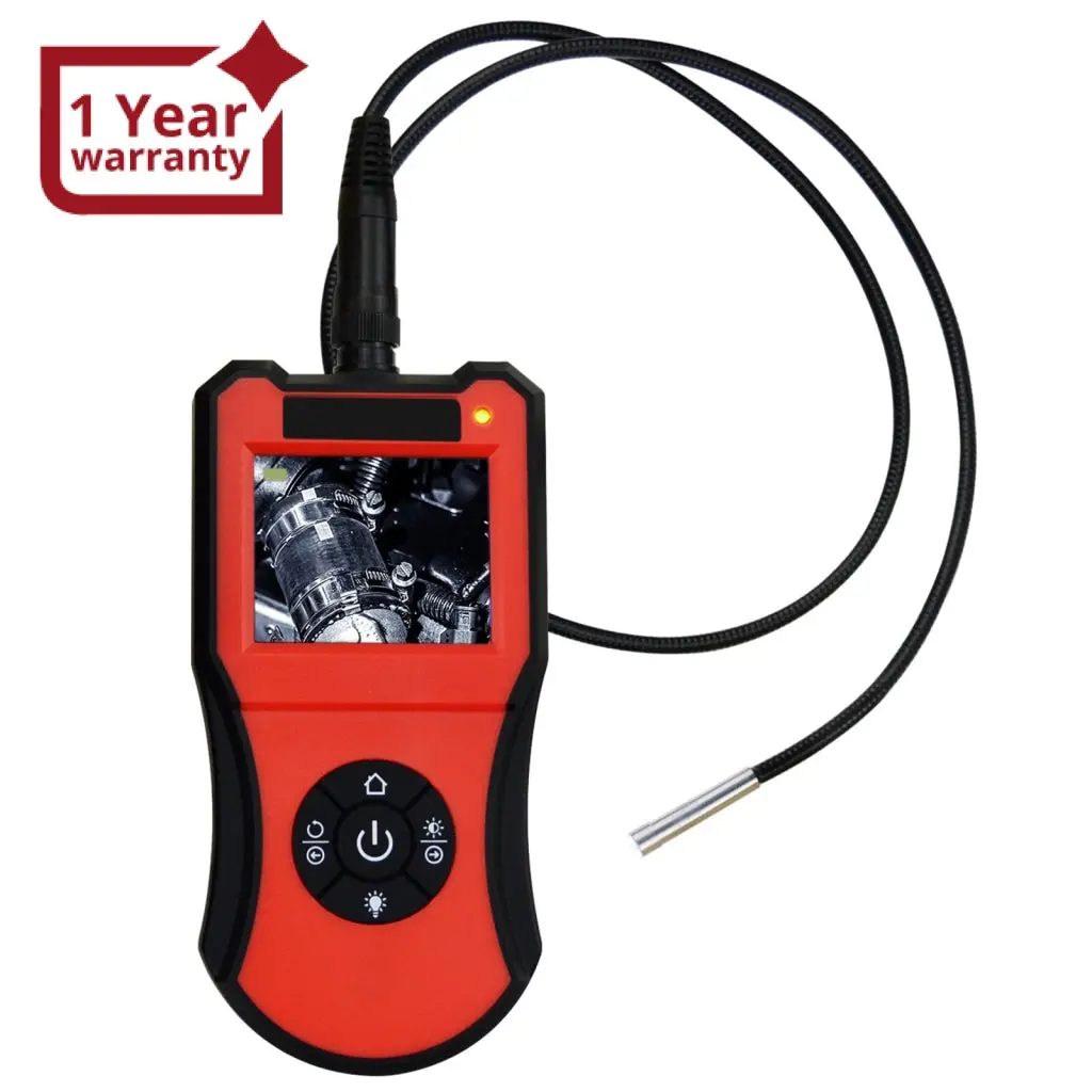 End-206_5.5Mm_1M 2.7" Lcd Screen Monitor Portable Hd Industrial Inspection Camera, Borescope, Endoscope, Snake Scope With 1M Waterproof Cable, 5.5Mm Camera Head With 6 Led Lights, Free Carry Pouch 1