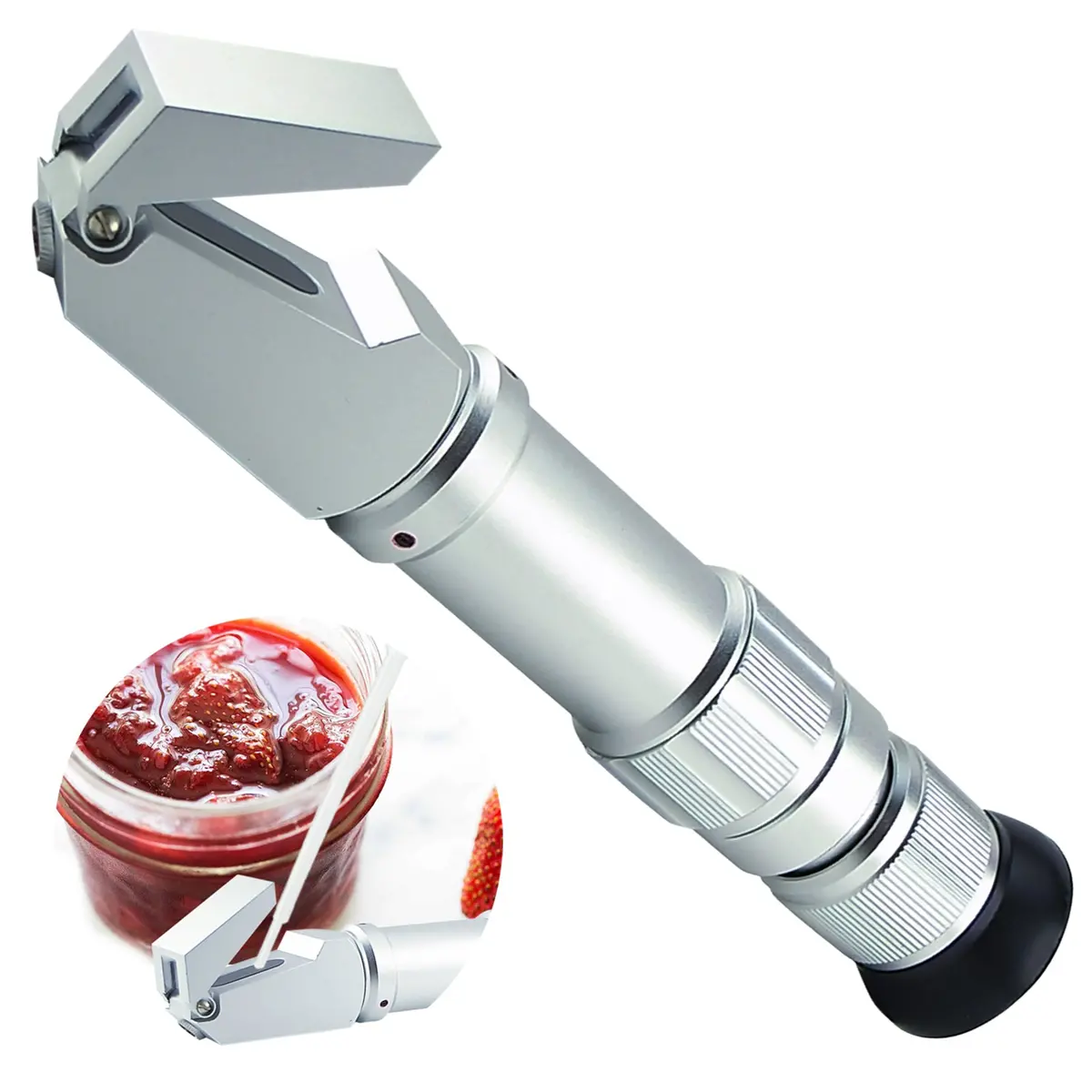 Rhbo-80 Handheld 0-80% Atc  Brix Refractometer Syrup Jam Cnc 1