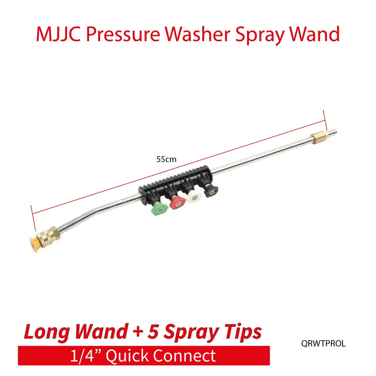 Mjjc Pressure Washer Long Spray Wand 1/4" Quick Connect 1