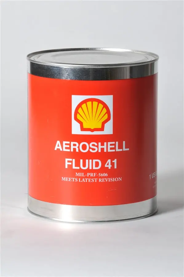 Aeroshell Fluid 41 Mineral Hydraulic Oil - Case Of 6 (1 Gallon) 1