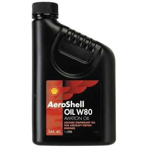 Aeroshell W80 Sae40 Single Grade Ashless Dispersant Oil - Case Of 12 (1 Qt) 1