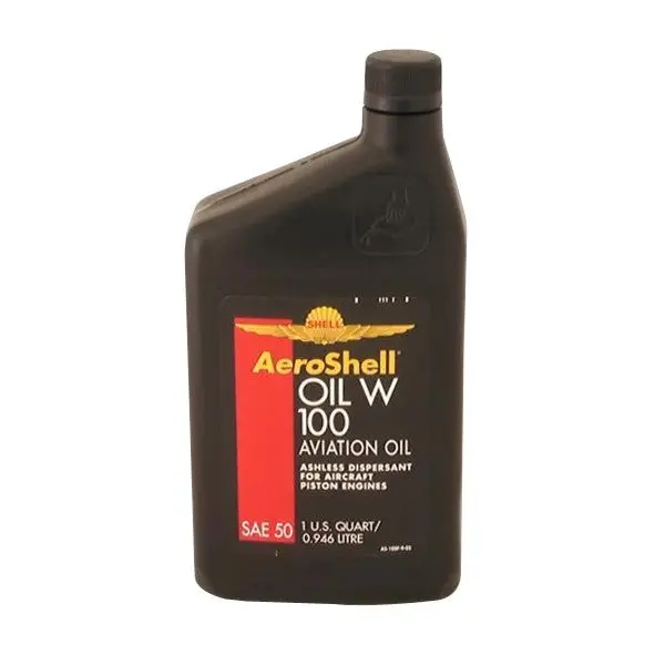 Aeroshell W100 Aviation Oil 1 Quart - Case Of 6 (1 Qt) 1