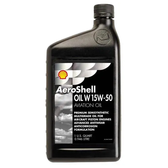 Aeroshell 15W-50 Multigrade Ashless Dispersant Oil - Case Of 12 (1 Qt) 1