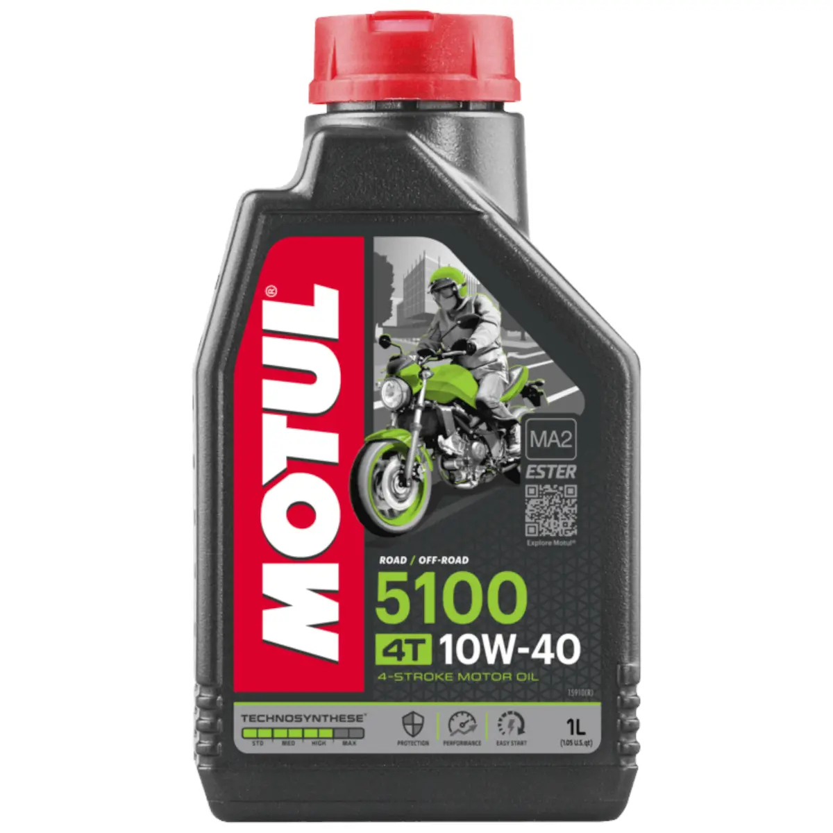 Motul Moto 5100 10W-40  4T Semi-Synthetic (1 Liter) 1