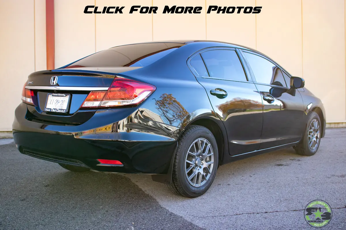 Honda Civic Sedan 2012-2015 Rally Mud Flaps 1