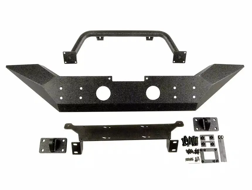 Jeep Jk Jl Jt Rugged Ridge Spartan High-Clearance Front Bumper With Overrider 11548.01 1