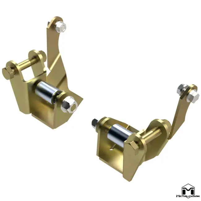 Metalcloak Outboard Shock Mount Spacer, Relocation Kit, Jl/Jt Lower Front 7624 1