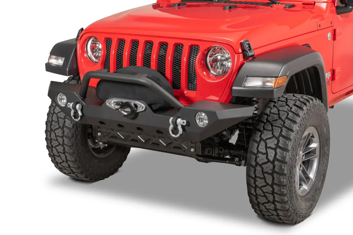 Tactik Hd Front Bumper W/ Hoop For 18-21 Jeep Wrangler Jl & Gladiator Jt 1