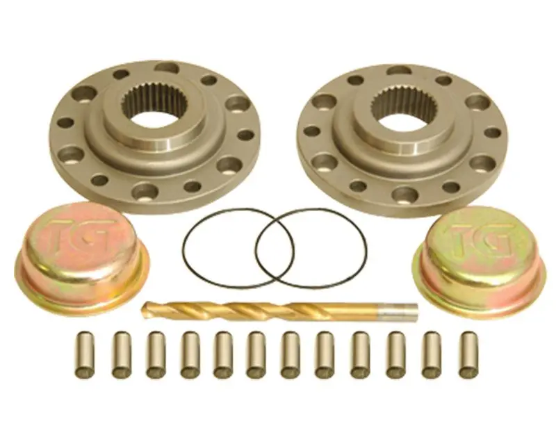 Drive Flange Kit With Dowel Pins Drill Bit And Dust Shield For 79-85 Pickup And 4Runner Trail Gear 1