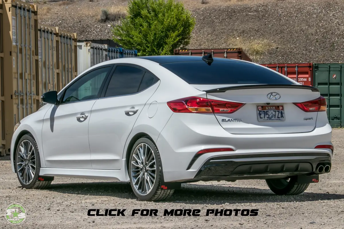 Hyundai Elantra Sport Sedan 2017-2018 Mud Flaps 1