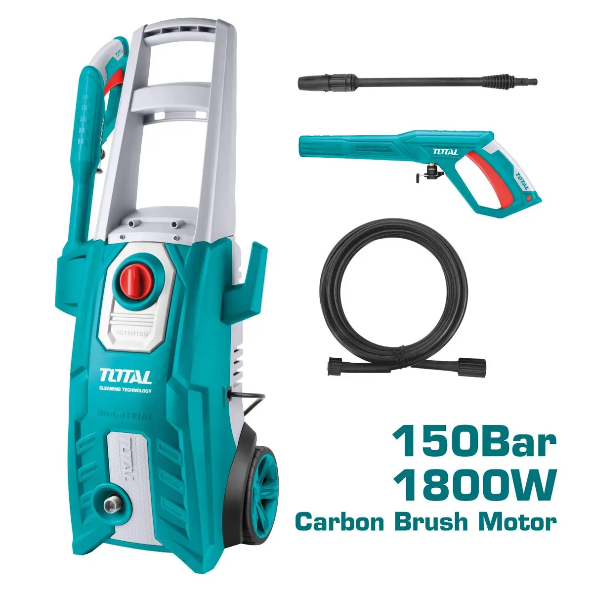 Total High Pressure Washer - 1800W 150Bar 1