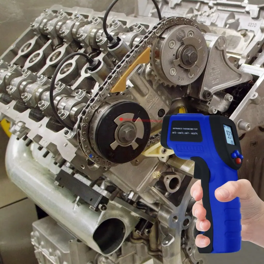 The-33 Non- Contact Infrared (Ir) Laser Thermometer Temperature Range -50~550°C (-58~1022°F) , Industrial Cooking Gun Type Tester 2