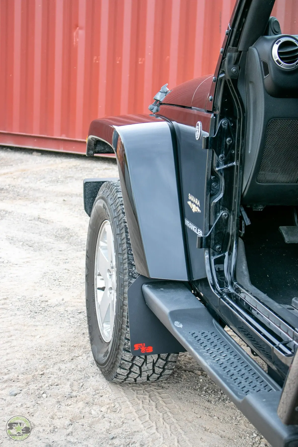 Jeep Wrangler (Jk, Jku) 2007-2018 Quick Release Mud Flaps - Front Only 1