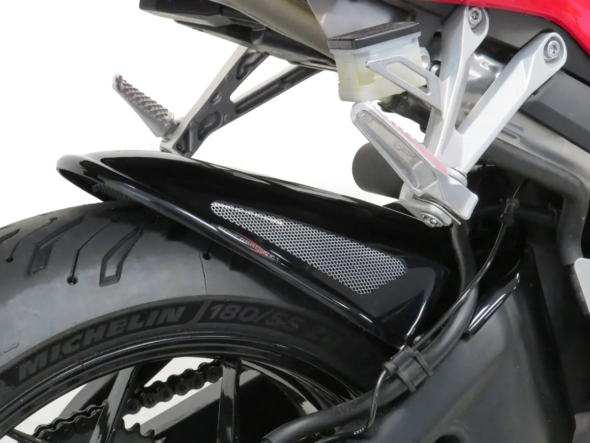 Fits Honda Cbr600rr 05-2024 Black & Silver Mesh Rear Hugger By Powerbronze 1