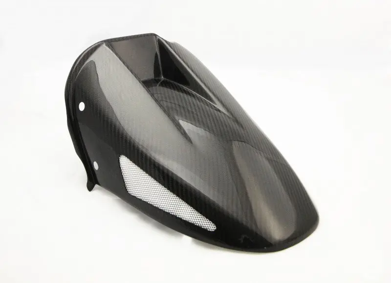 Kawasaki Zx6-R   07-2008  Carbon Look & Silver Mesh Rear Hugger Powerbronze Rrp £132 1