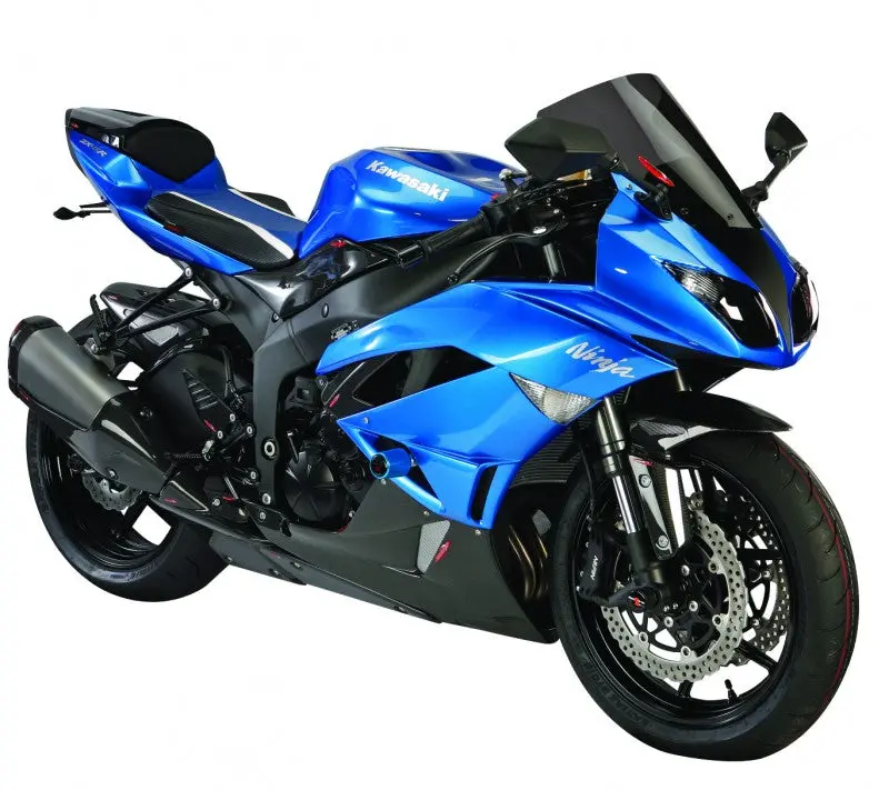 Kawasaki Zx6-R   09-2012 White & Silver Mesh  Rear Hugger By Powerbronze 1