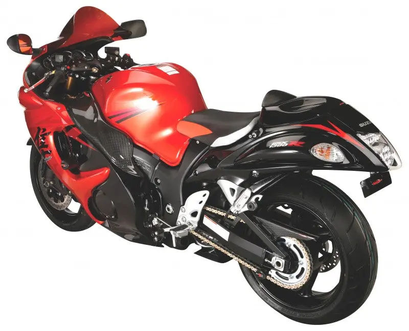 Suzuki Gsx1300r Hayabusa 08-2019 Rear Hugger Matt Black & Silver Mesh Powerbronze 1