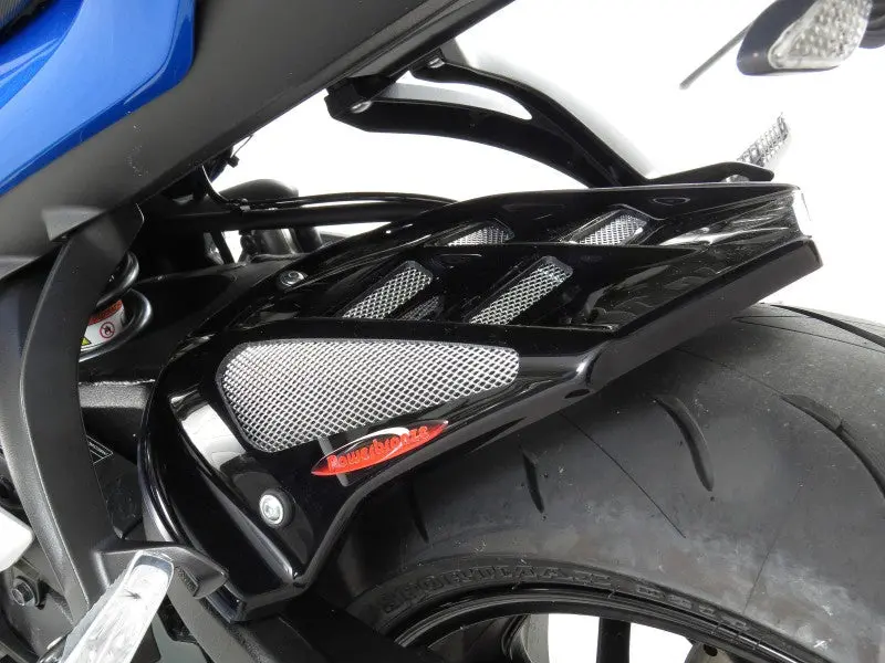 Suzuki Gsx-S950  2022 > Gloss Black & Silver Mesh Rear Hugger By Powerbronze 1
