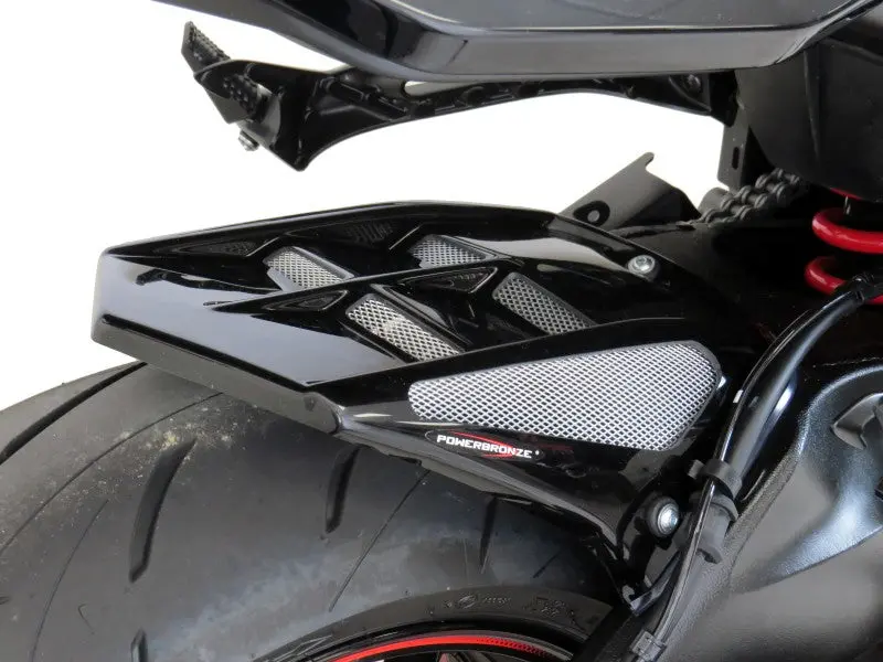 Suzuki Katana  2019 >  Rear Hugger By Powerbronze Matt Black & Silver Mesh. 1