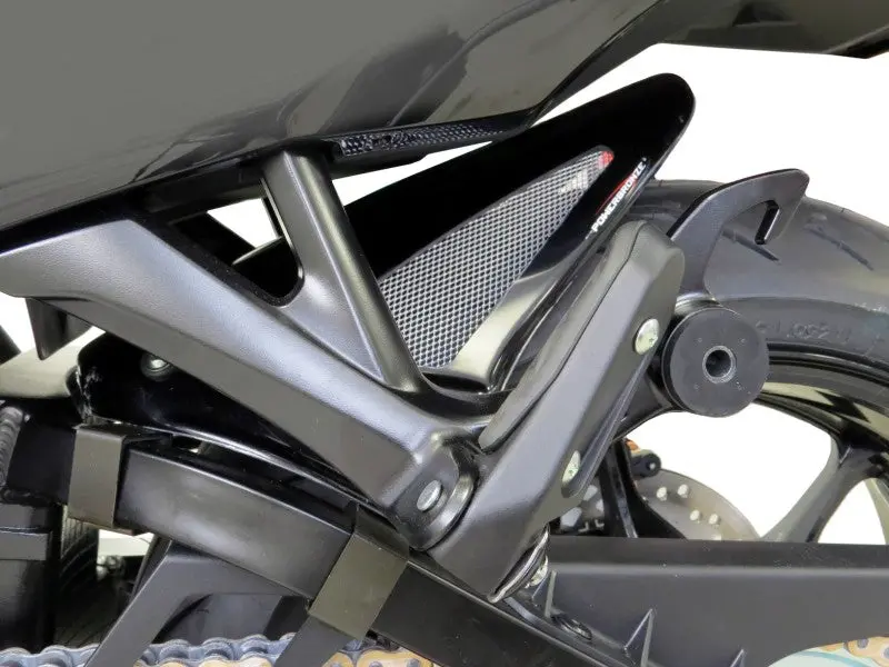Suzuki Gsx1300r Hayabusa 21-24 Matt Black & Silver Mesh Rear Hugger Powerbronze 1