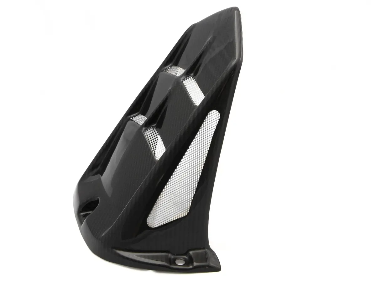 Yamaha Yzf-R6  06-2021 Gloss Black & Silver Mesh Rear Hugger By Powerbronze 1