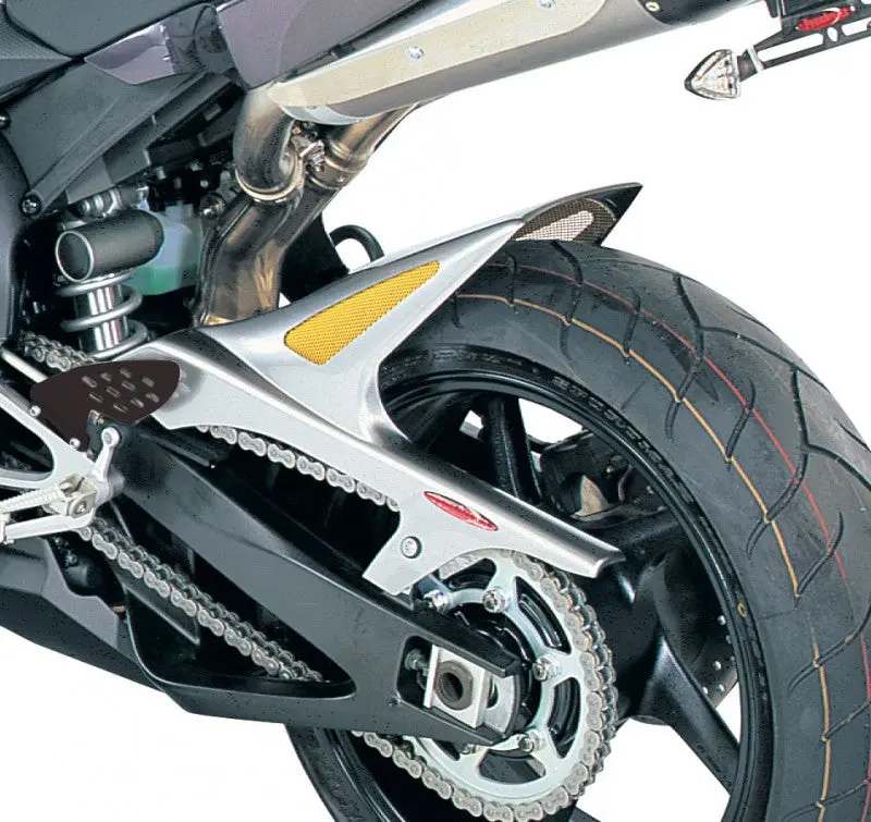 Yamaha Yzf-R1 04-2006  Rear Hugger By Powerbronze Carbon Look & Silver Mesh 1