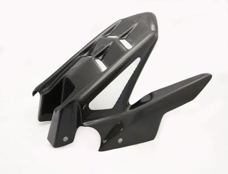 Yamaha Xsr 700 2016-2024 Rear Hugger By Powerbronze Carbon Look & Silver Mesh 1