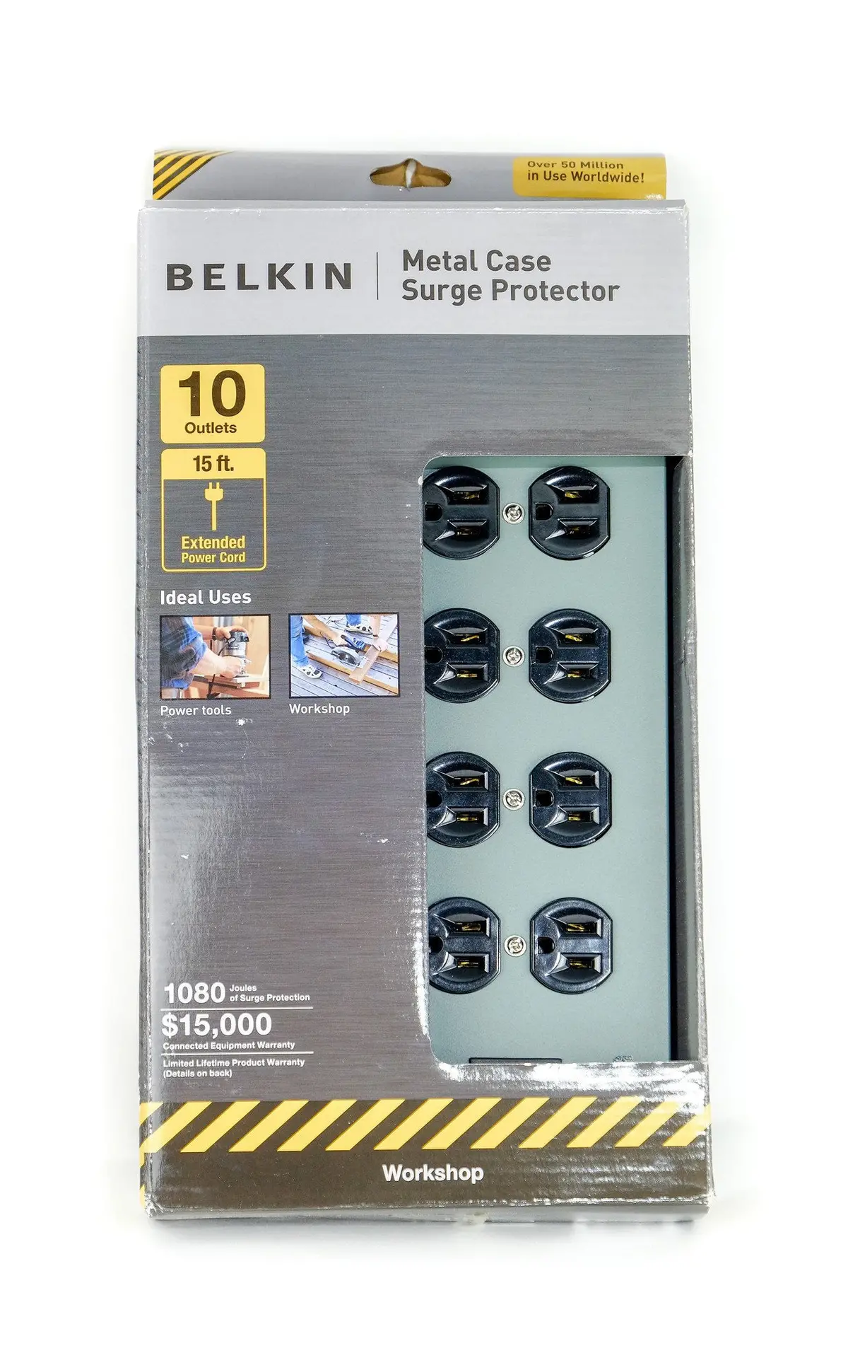 Belkin 10-Outlet Metal Surge Master With 15-Foot Cable 1