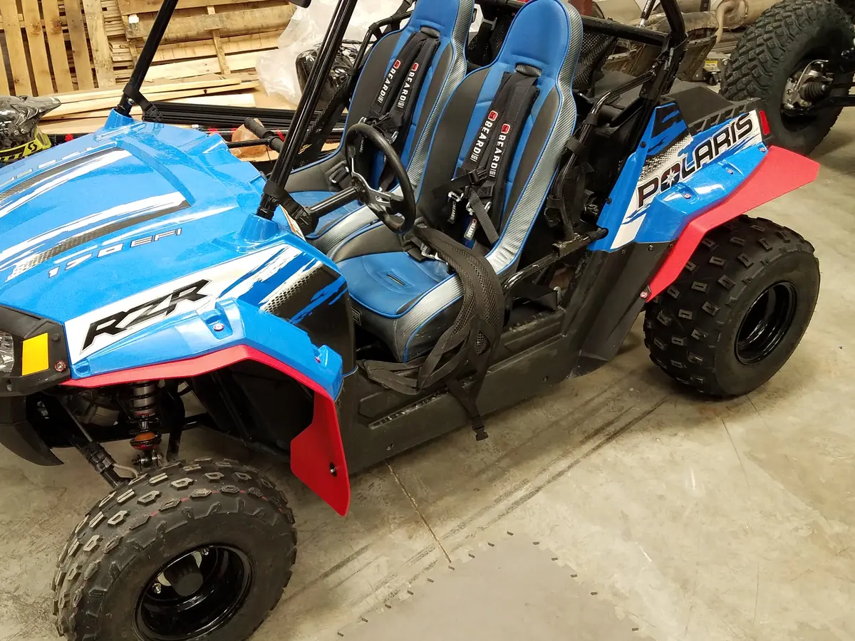 Polaris Rzr 170 2014+ Mud Flaps / Fender Extensions, Front & Rear 3