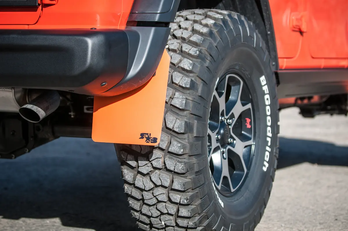 Jeep Wrangler (Jl, Jlu) 2018+ Quick Release Mud Flaps - Half Kit 6