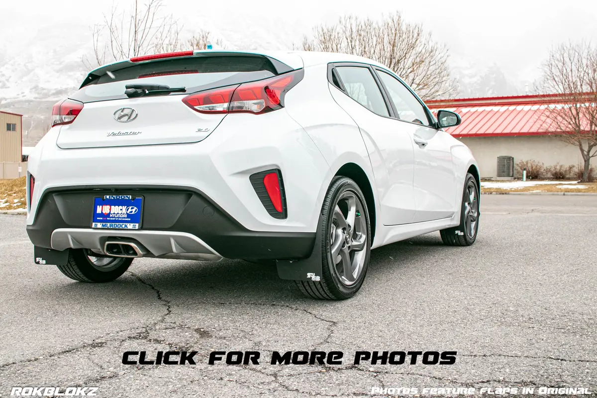 Hyundai Veloster (2Nd Gen) 2019-2022 Rally Mud Flaps 1