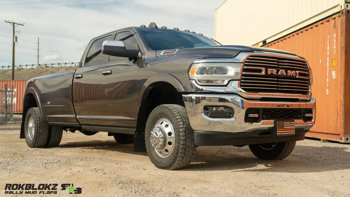 Ram 3500 Dually (5Th Gen) 2019+ Step Back Mud Flaps 6