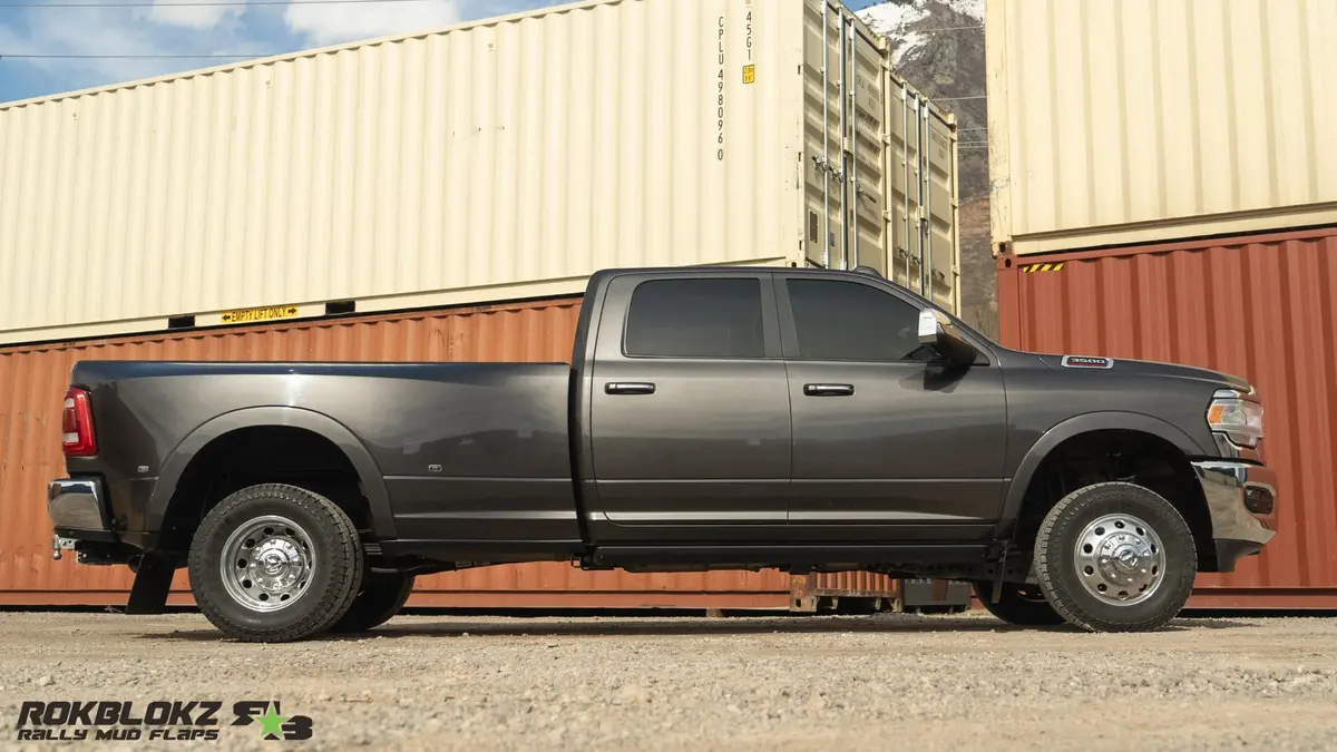 Ram 3500 Dually (5Th Gen) 2019+ Step Back Mud Flaps 8