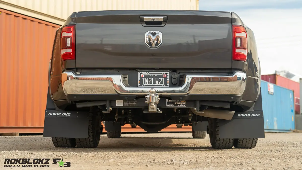 Ram 3500 Dually (5Th Gen) 2019+ Step Back Mud Flaps 5
