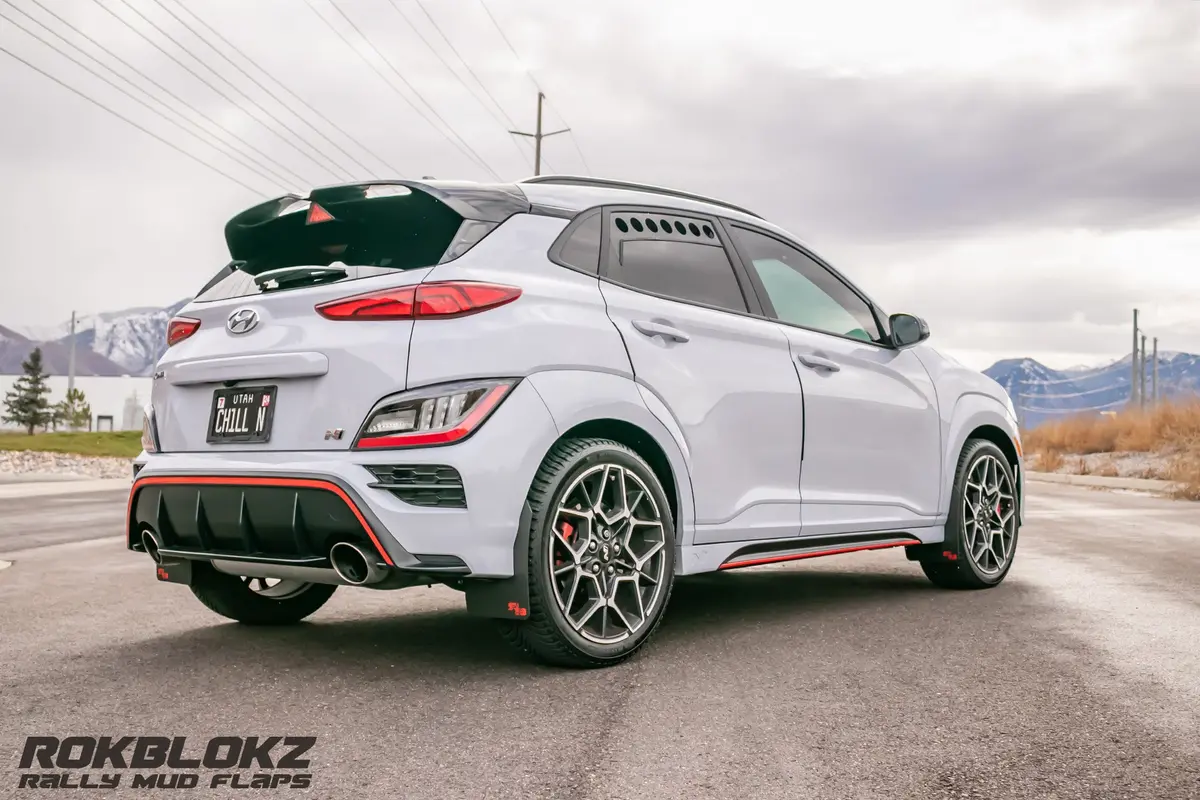 Hyundai Kona 2018-2023 Rally Mud Flaps 1