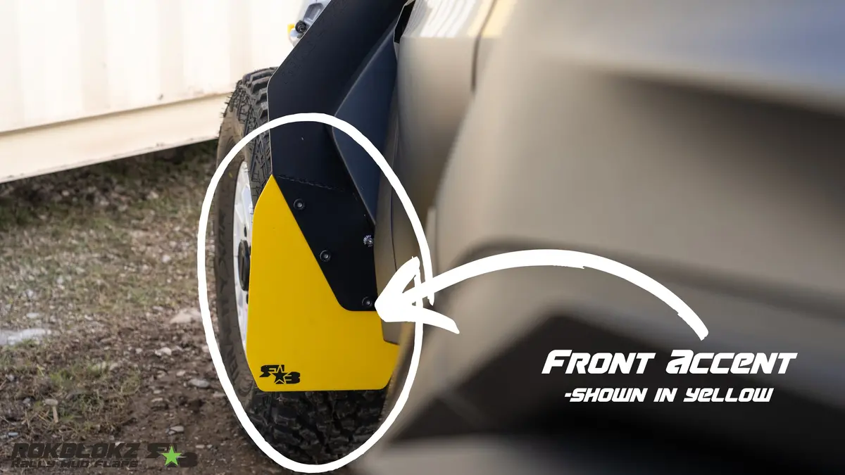 Maverick R Replacement Accents & Trailing Arm Flaps 3