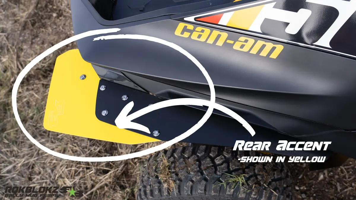Maverick R Replacement Accents & Trailing Arm Flaps 4
