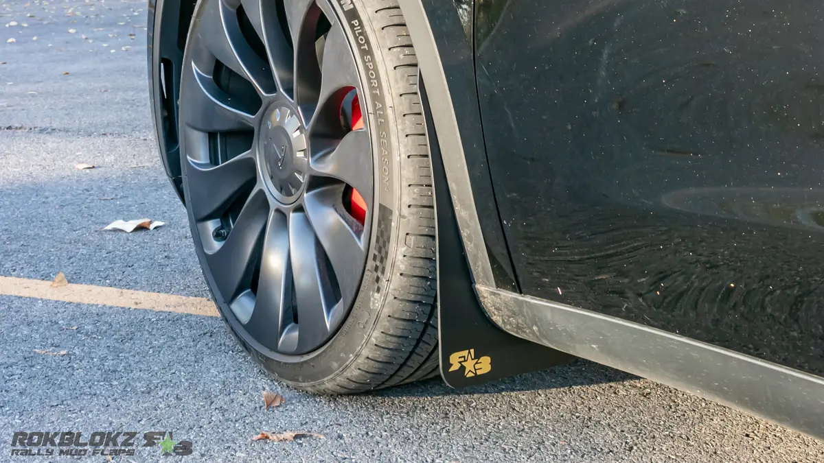 Tesla Model Y 2020-2024 Rally Mud Flaps 4