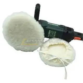 Car Buffing Pad Wool Polishing Bonnet With String 6 Inch 1