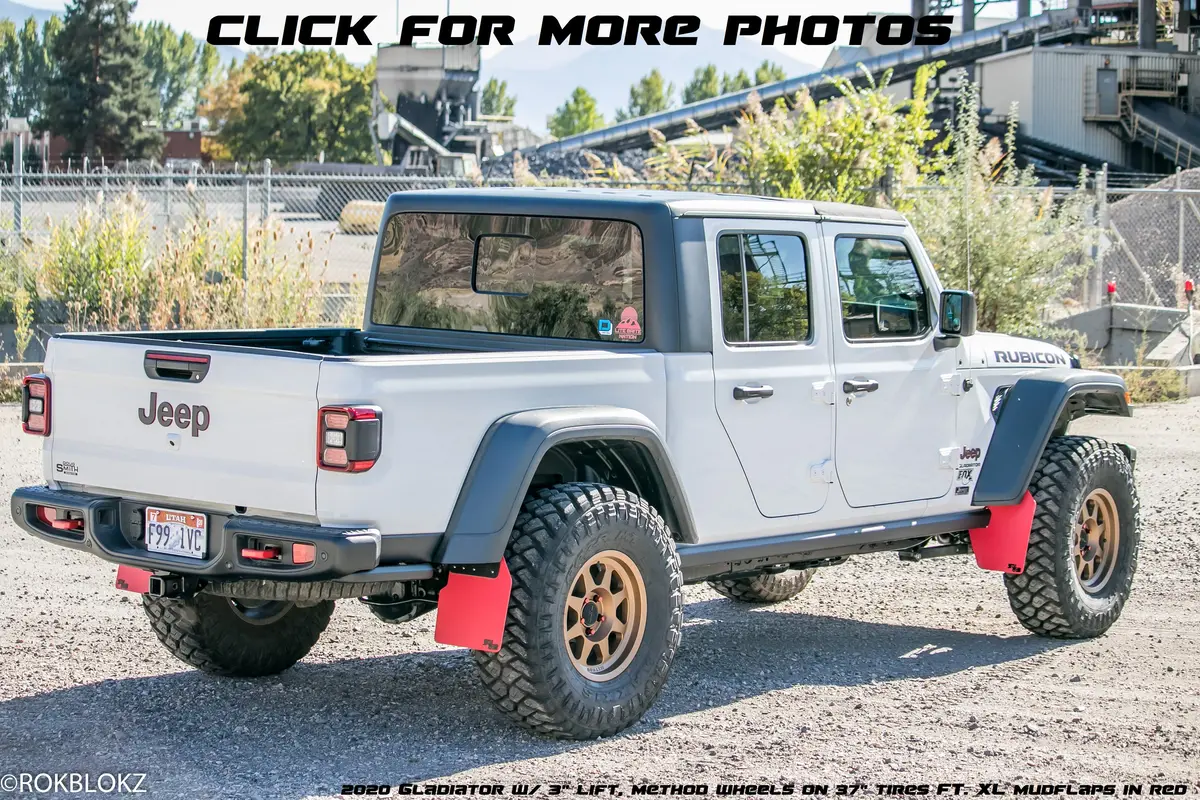 Jeep Gladiator (Jt) 2020+ Quick Release Mud Flaps - Front & Rear 1