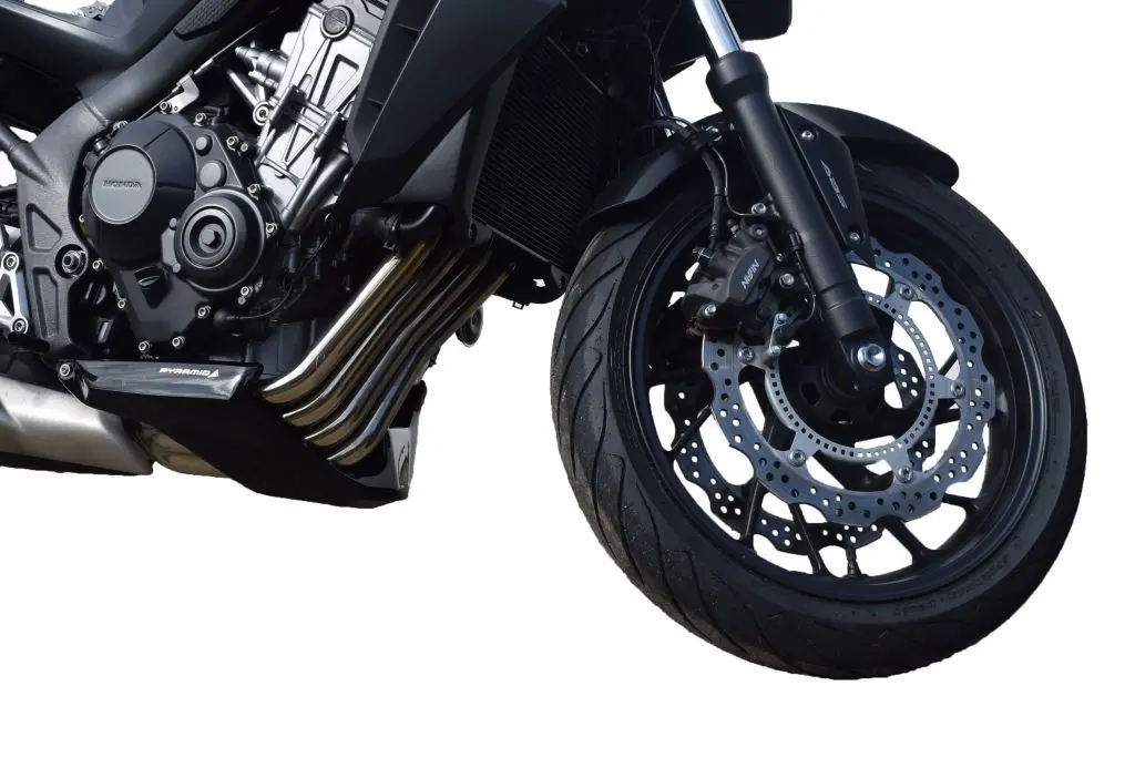 Honda Cb650f 2014 > Gloss Black Finish Grp Belly Pan By Pyramid 1