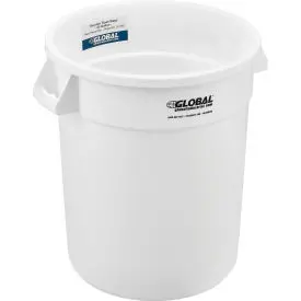 Global Industrial™ Plastic Trash Can - 20 Gallon White 1
